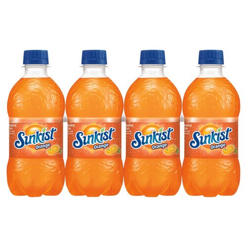 Sunkist Orange Soda, 12 fl oz, 8 count