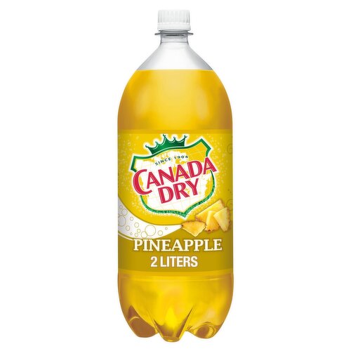 Canada Dry Pineapple Soda, 2 liters
