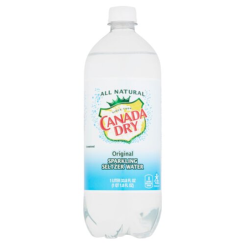 Canada Dry Original Sparkling Seltzer Water, 33.8 fl oz