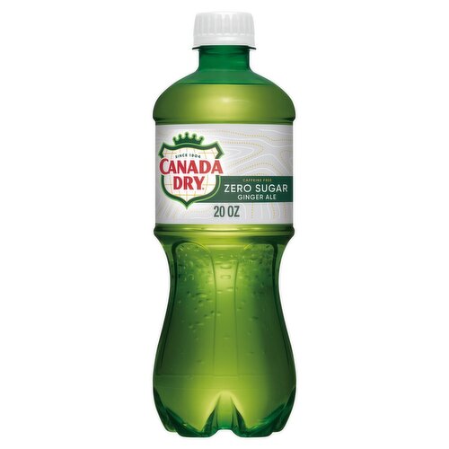 Canada Dry Zero Sugar Ginger Ale, 20 fl oz