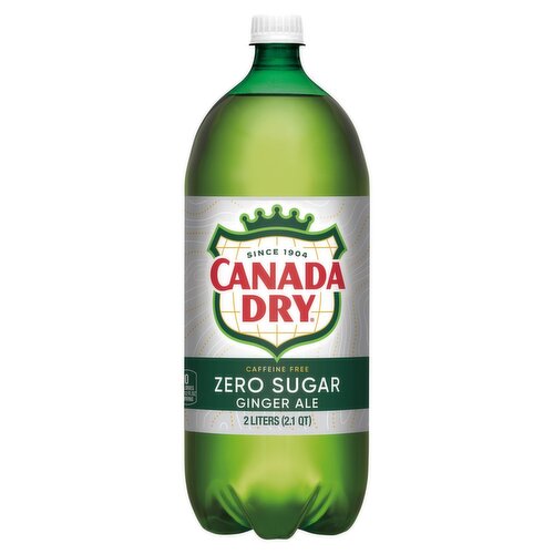 Canada Dry Zero Sugar Ginger Ale, 2.1 qt