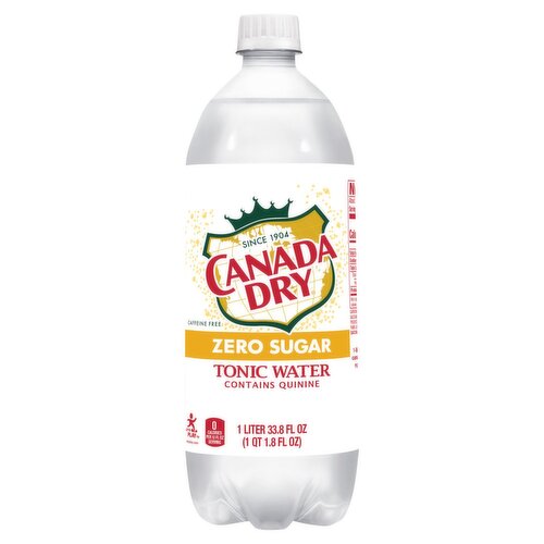 Canada Dry Zero Sugar Tonic Water, 33.8 fl oz