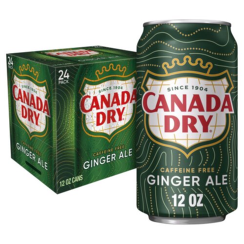 Canada Dry Ginger Ale, 12 fl oz, 24 count