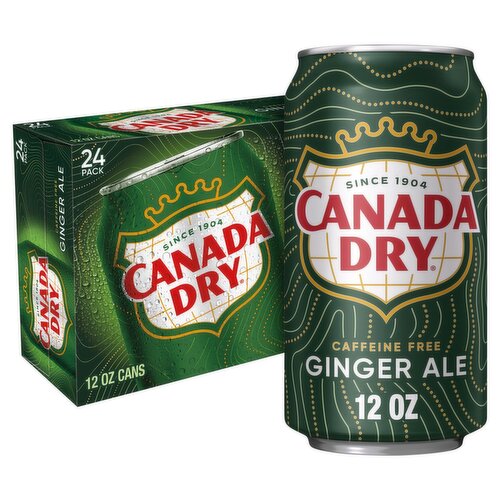 Canada Dry Ginger Ale, 12 fl oz, 24 count