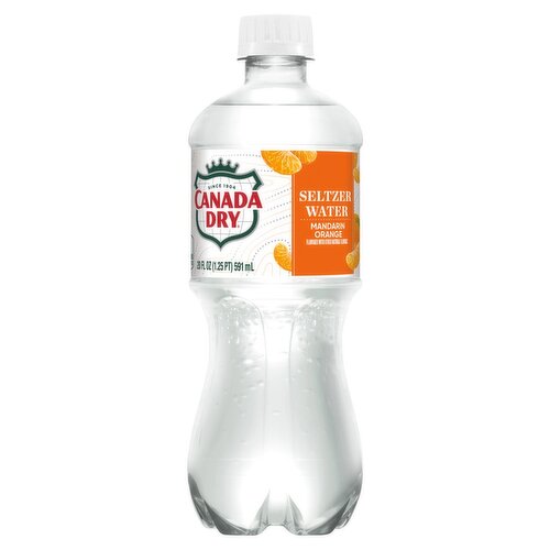 Canada Dry Mandarin Orange Seltzer Water, 20 fl oz
