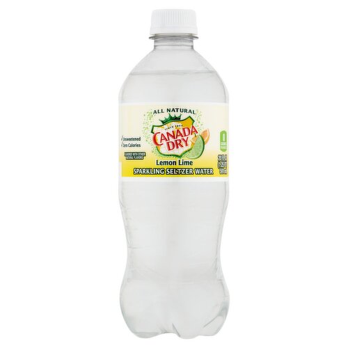 Canada Dry Lemon Lime Sparkling Seltzer Water, 20 fl oz
