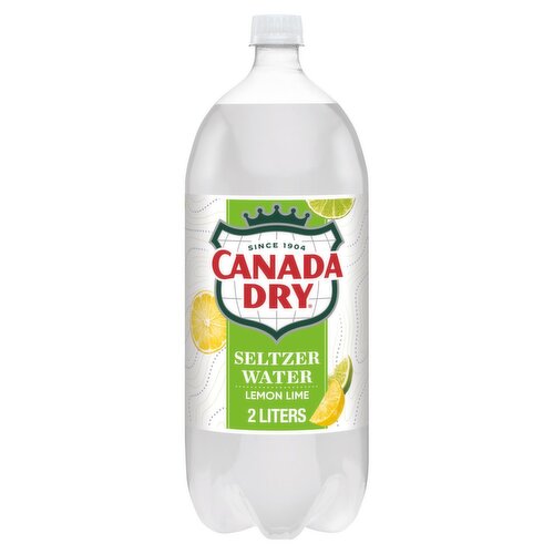 Canada Dry Lemon Lime Seltzer Water, 2.1 qt