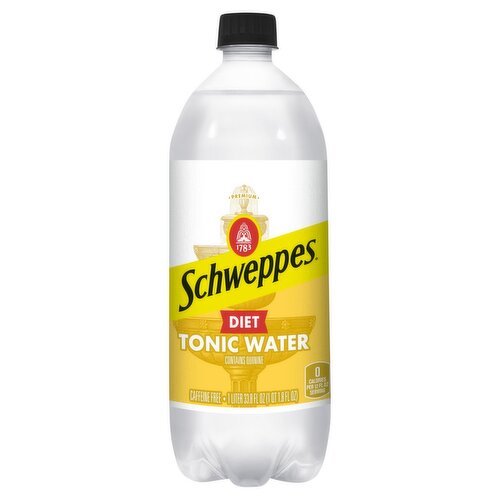 Schweppes Diet Tonic Water, 33.8 fl oz