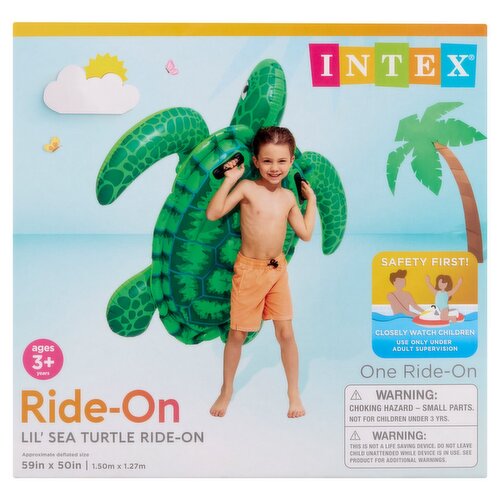 Intex Lil' Sea Turtle Ride-On, Ages 3+ Years, 1 count
