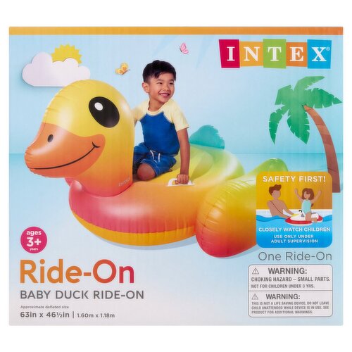 Intex Baby Duck Ride-On, ages 3+ years, 1 count