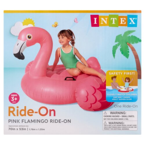 Intex Pink Flamingo Ride-On, Ages 3+ Years, 1 count