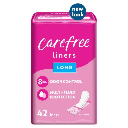 Carefree Unscented Long Liners, 42 count