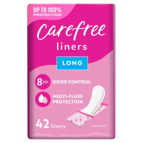 Carefree Long Liners, 42 count