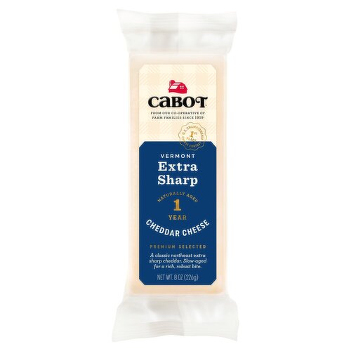 Cabot Extra Sharp Cheddar Cheese, 8 oz