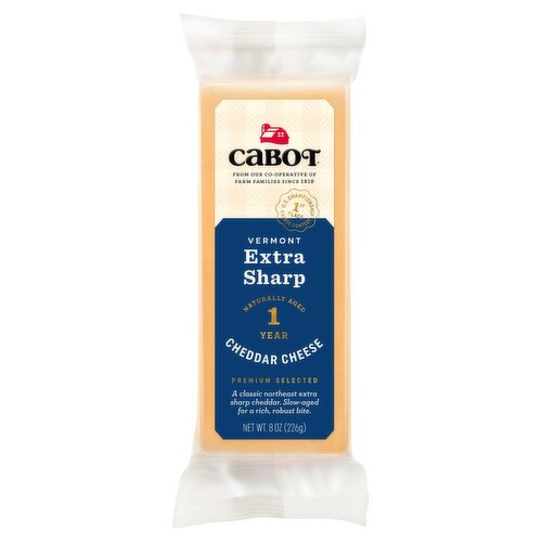 Cabot Extra Sharp Yellow Cheddar Cheese, 8 oz