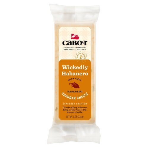 Cabot Wickedly Habanero Cheddar Cheese, 8 oz