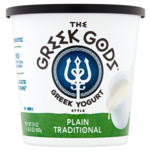 The Greek Gods Plain Traditional Style Greek Yogurt, 24 oz