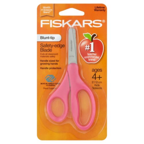 Fiskars Blunt-Tip Kids Scissors, Ages 4+