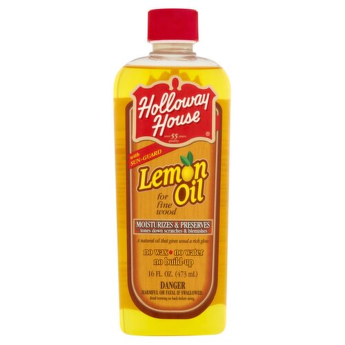 Holloway House Lemon Oil for Fine Wood, 16 fl oz