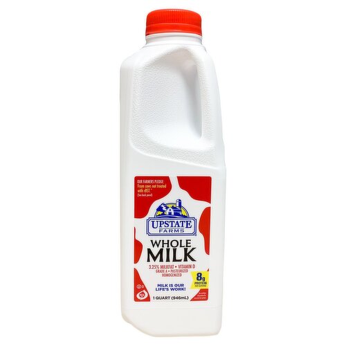 UPSTATE FARMS Whole Milk, 1 quart