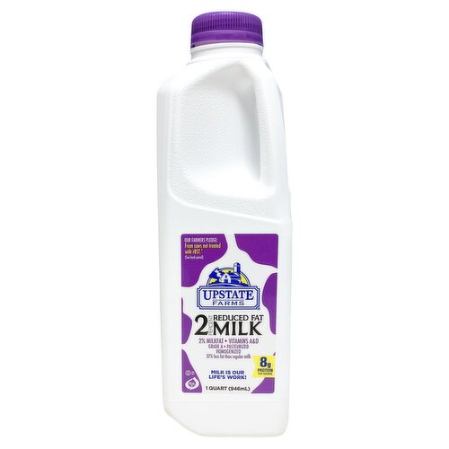 UPSTATE FARMS 2 Percent Reduced Fat Milk, 1 quart