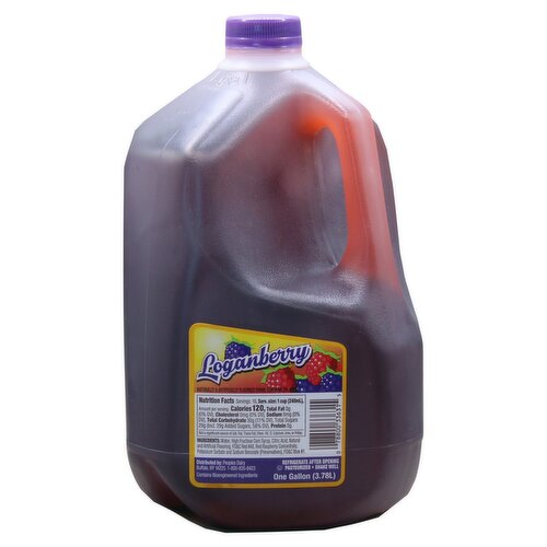 Peoples Dairy Loganberry Drink, one gallon