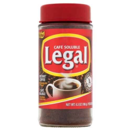 Legal Instant Coffee with Caramelized Sugar, 6.3 oz