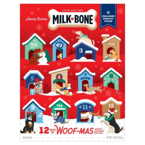 Milk Bone Advent Calendar for Dogs Dog Snacks Limited Edition, 2.85 oz