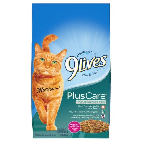 9Lives Plus Care Cat Food with the Flavors of Tuna & Egg, 50.4 oz