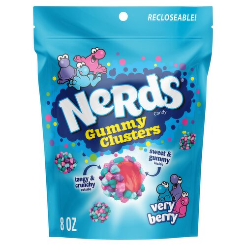 Nerds Gummy Clusters Very Berry Candy, 8 oz