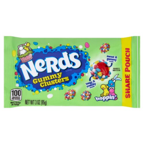 Nerds Hoppin' Gummy Clusters Candy Share Pouch, 3 oz