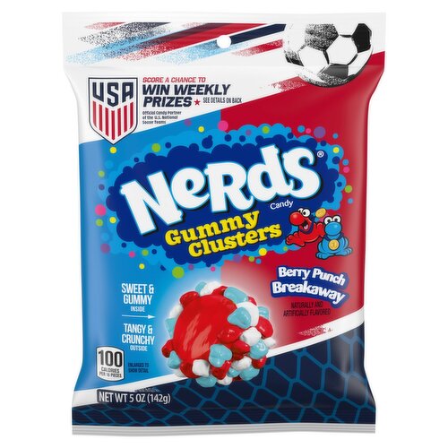 Nerds Gummy Clusters Berry Punch Breakaway Candy, 5 oz
