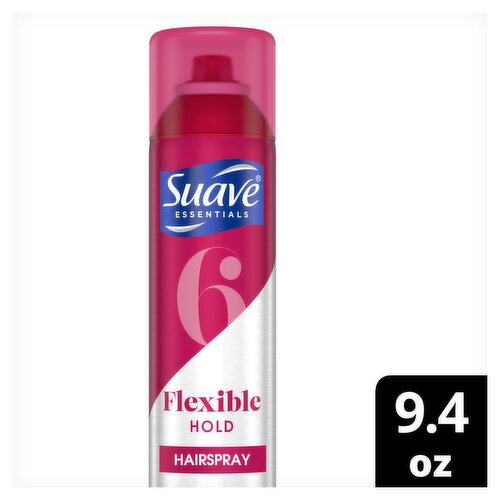 Suave Essentials Flexible Hold 6 Hairspray, 9.4 oz