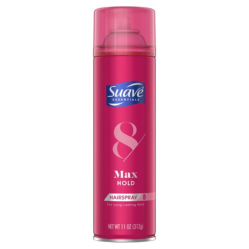 Suave Essentials 8 Max Hold Hairspray, 11 oz