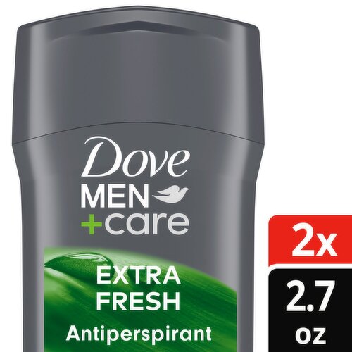 Dove Men+Care Extra Fresh Men's Antiperspirant, 2.7 oz, 2 count