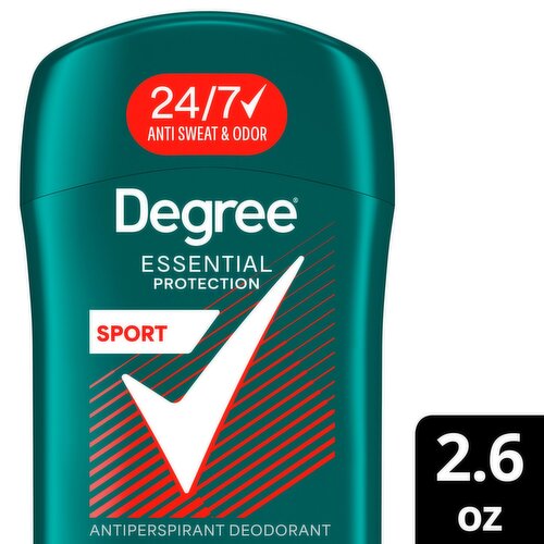 Degree Essential Protection Sport Antiperspirant Deodorant, 2.6 oz
