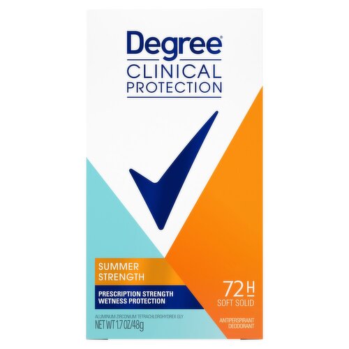 Degree Clinical Protection Summer Strength Antiperspirant Deodorant, 1.7 oz