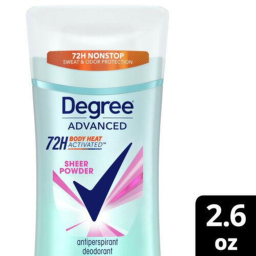 Degree Advanced Sheer Powder Antiperspirant Deodorant, 2.6 oz