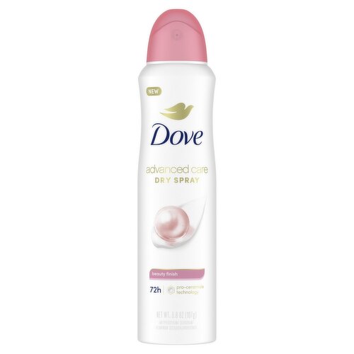 Dove Advanced Care Beauty Finish Dry Spray Antiperspirant Deodorant, 3.8 oz