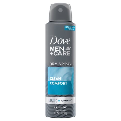 Dove Men+Care Dry Spray Clean Comfort Antiperspirant, 3.8 oz