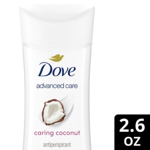 Dove Advanced Care Caring Coconut Antiperspirant Deodorant, 2.6 oz