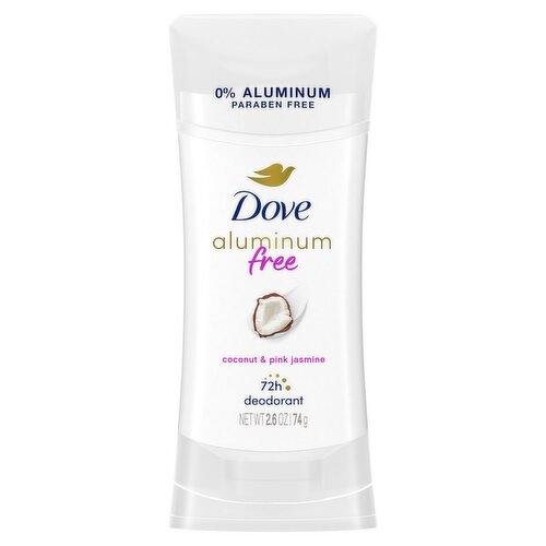 Dove Aluminum Free Coconut & Pink Jasmine Deodorant, 2.6 oz