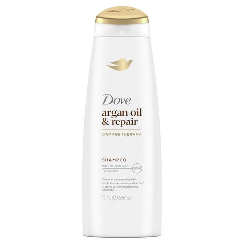 Dove Argan Oil & Repair Shampoo, 12 fl oz