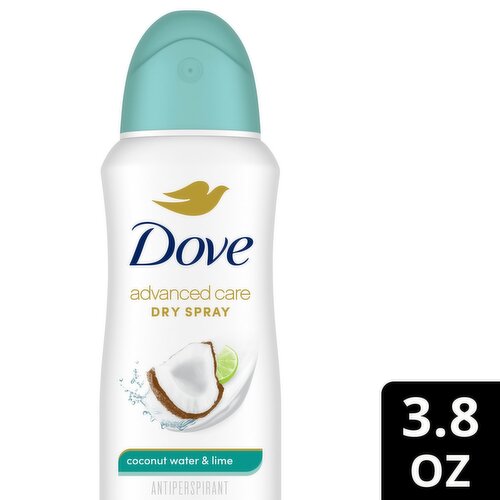 Dove Advanced Care Dry Spray Coconut Water & Lime Antiperspirant Deodorant, 3.8 oz