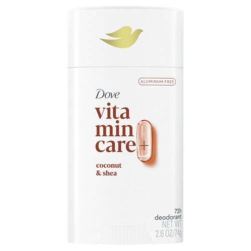 Dove VitaminCare+ Coconut & Shea Deodorant, 2.6 oz