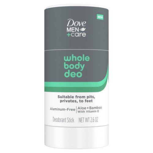 Dove Men+Care Whole Body Deodorant Stick, 2.6 oz