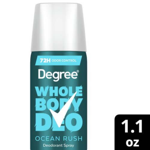 Degree Whole Body Deo Ocean Rush Deodorant Spray, 1.1 oz