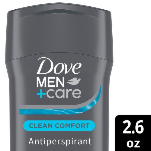 Dove Men+Care Clean Comfort Antiperspirant + Skincare Moisturizers, 2.6 oz