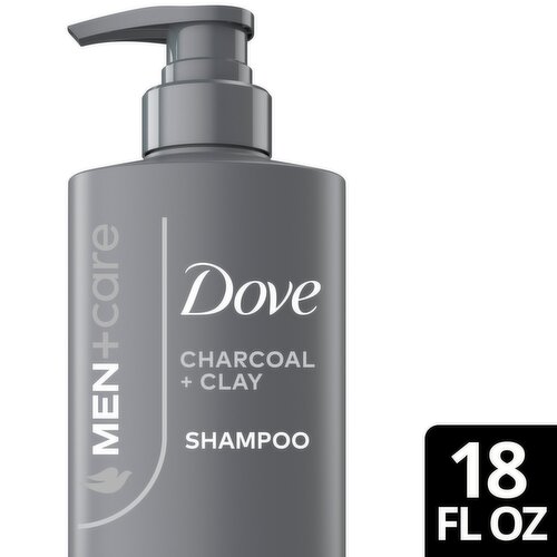 Dove Men+Care Charcoal + Clay Shampoo, 18 fl oz