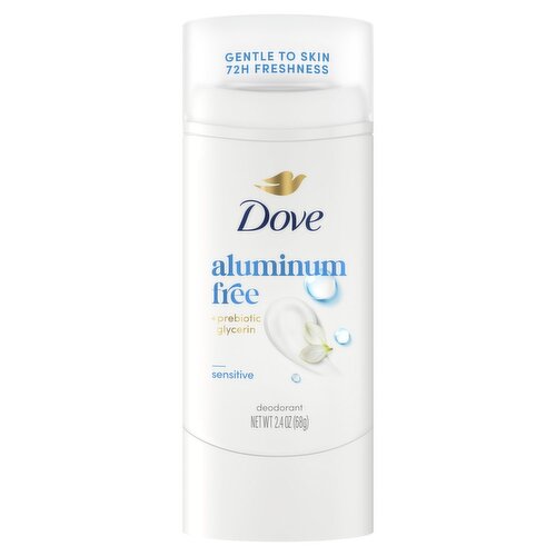 Dove Aluminum Free +Prebiotic Glycerin Sensitive Deodorant, 2.4 oz